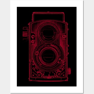 Vintage Twin-Lens Reflex Camera Posters and Art